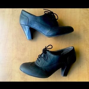 7.5 Oxford bootie heels. Super cute to dress up or down.